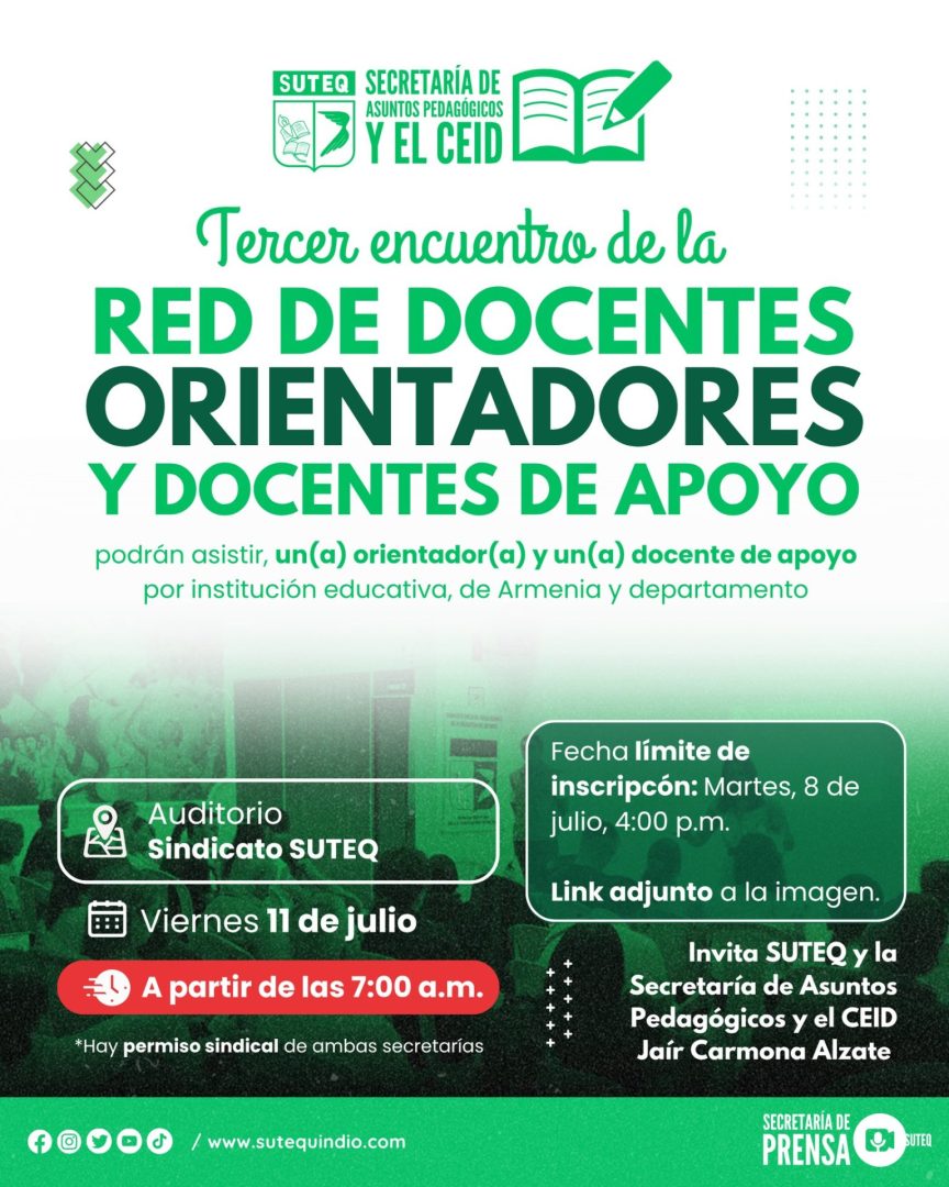 Tercer Encuentro de la Red de Orientadores y Maestros de Apoyo